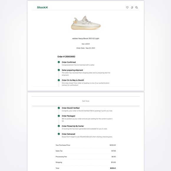 Adidas Yeezy Boost 350 V2 Light - Picture 6 of 6